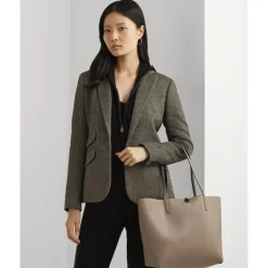 New Faux-Leather Reversible Tote Dame Shoppere