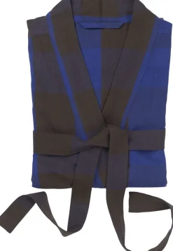 Field robe Chocolate/Bright Blue Dame Morgenkåber & Kimonoer