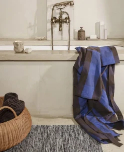 Field robe Chocolate/Bright Blue Dame Morgenkåber & Kimonoer