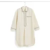 Dame Hay Nattøj>Fineline Long Nightshirt-M/L-Ivory