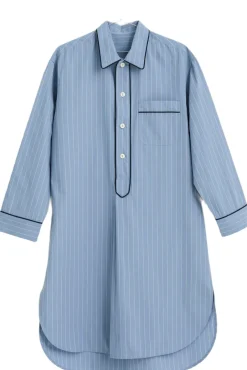 Dame Hay Nattøj>Fineline Long Nightshirt-S/M-Blue
