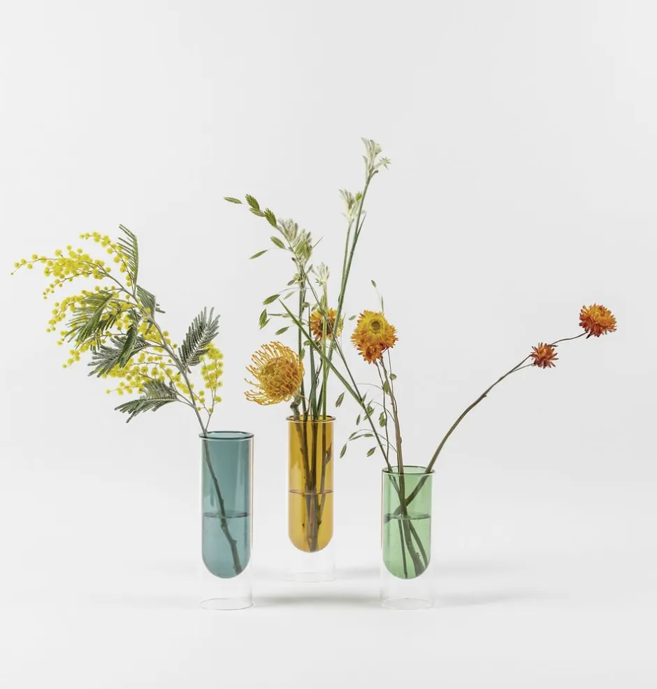 FLOWER TUBE, TALL TUBE, CYAN, 65200C-Studio About New