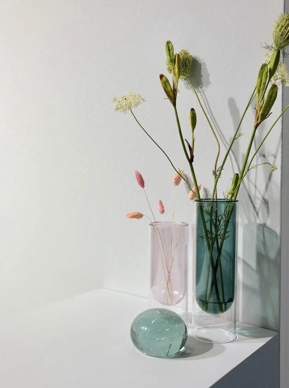 FLOWER TUBE, TALL TUBE, CYAN, 65200C-Studio About New