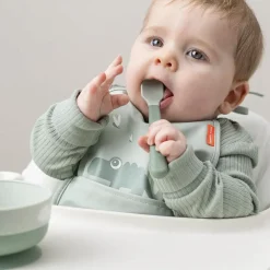 New Foodie easy-grip babyske 3-pak Børn Børneservice