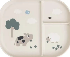 Børn Done by Deer Børneservice>Foodie inddelt tallerken Tiny farm