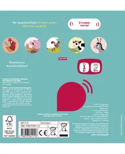 - Pegebog med lyd - Dyrene på bondegården-Forlaget Room2Play Online