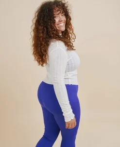 Outlet Form Seamless leggings - Cartel Blue Dame Tights & Træningsbukser|Sport