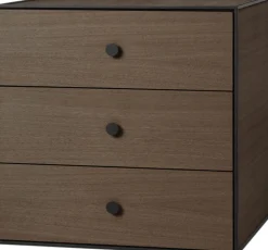 Audo Copenhagen Møbler>Frame 49 med 3 skuffer - Røget Eg