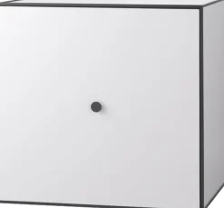 Frame 49 med låge og hylde - Lysegrå Møbler