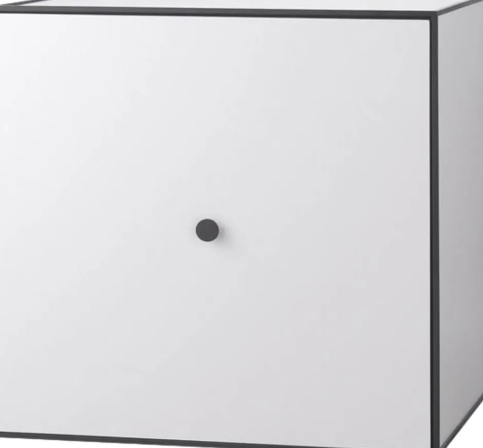 Frame 49 med låge og hylde - Lysegrå Møbler