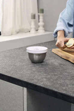 Fresh & Save BOWLS Vakuumskål S / 12 cm, Rustfrit stål, Sølv-Zwilling Clearance