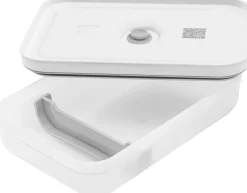 FRESH & SAVE Vakuum madkasse, semitransparent/grå, Str L-Zwilling Online