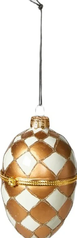 Speedtsberg Juletræspynt>Æg m/åbning D7x10cm glas