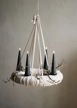 Giftbox w. spike, remote, LED cone candle, Pine green, Smoot-Uyuni Sale