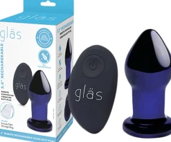 GLAS - RECHARGEABLE REMOTE CONTROLLED VIBRATING BUTT PLUG-Gläs Outlet