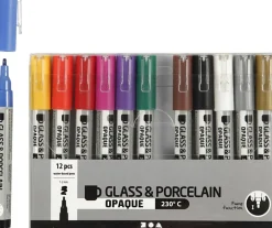 Hot Glas- og porcelænstusch, streg 1-2 mm. Børn Kreativitet