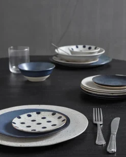 GRAINY plate, L, sand-Nordal Online