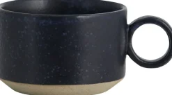 Nordal Kopper & Krus>GRAINY tea cup w. handle, dark blue