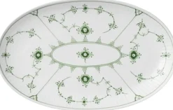 Grøn Mussel asiet, 23,5 cm Skåle & Fade