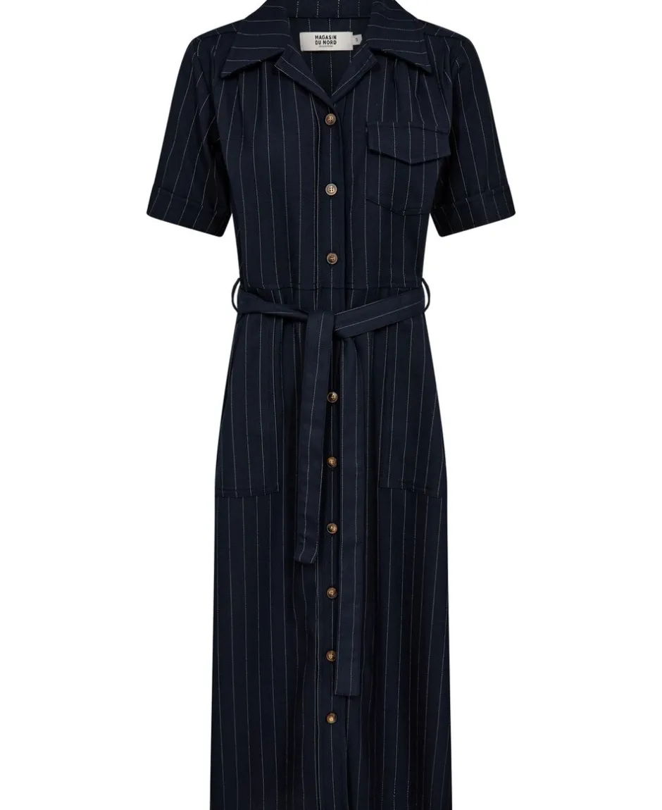 Dame Magasin du Nord Collection Kjoler>Gro 3 Kortærmede maxikjole skjorte - GRS