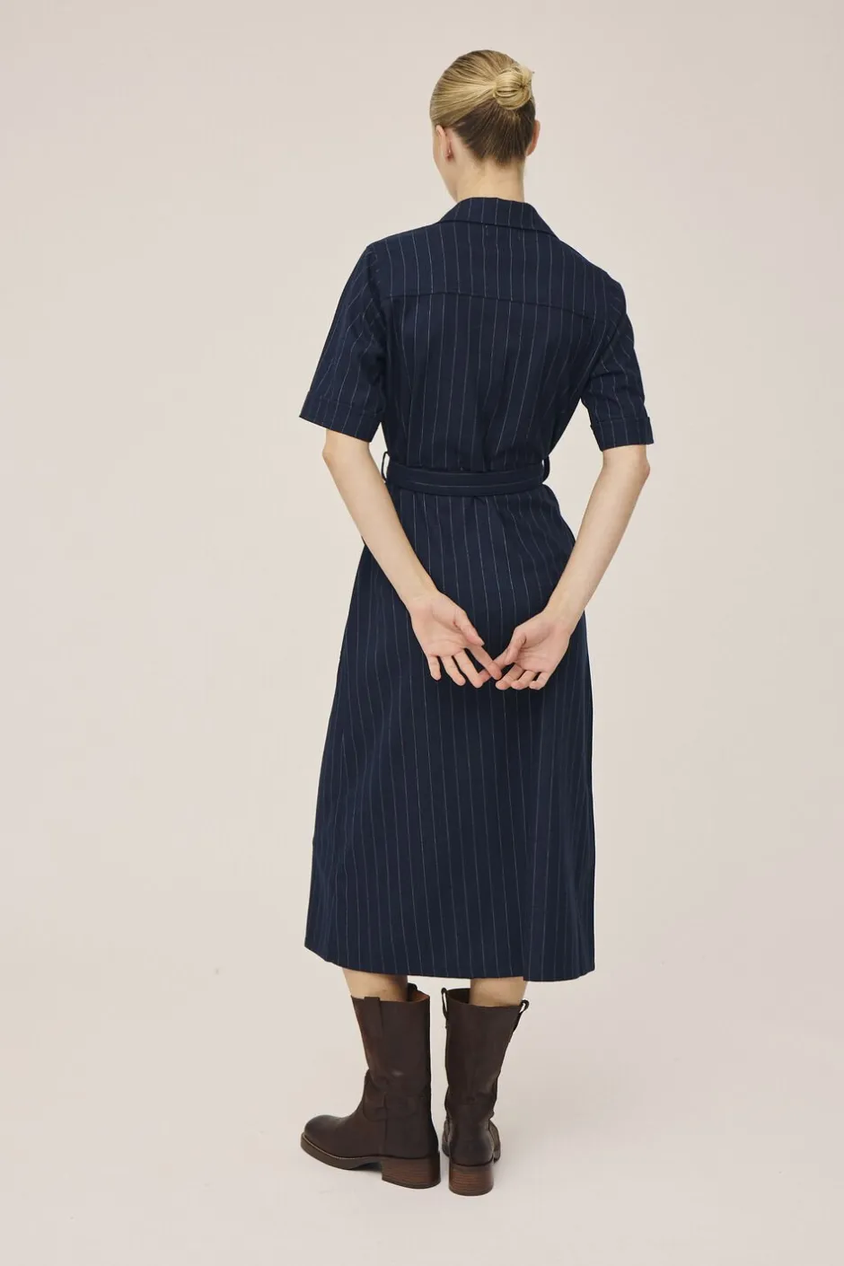 Dame Magasin du Nord Collection Kjoler>Gro 3 Kortærmede maxikjole skjorte - GRS