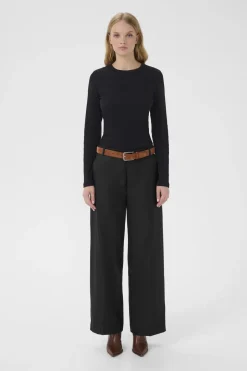 Dame Gestuz Bukser>GZpaula MW straight pants NOOS