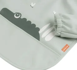 Børn Done by Deer Hagesmække>Hagesmæk m/ærmer og lomme Croco Grøn