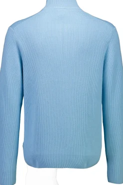Half zip rib knit Strik