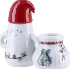 Hammershøi Christmas Nissefar lysestage H8. 5 hvid m. deko-Kähler Sale