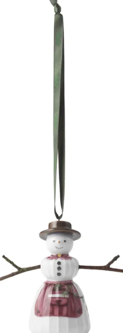 Hammershøi Christmas Snekone hængende H9 hvid m. deko Juletræspynt