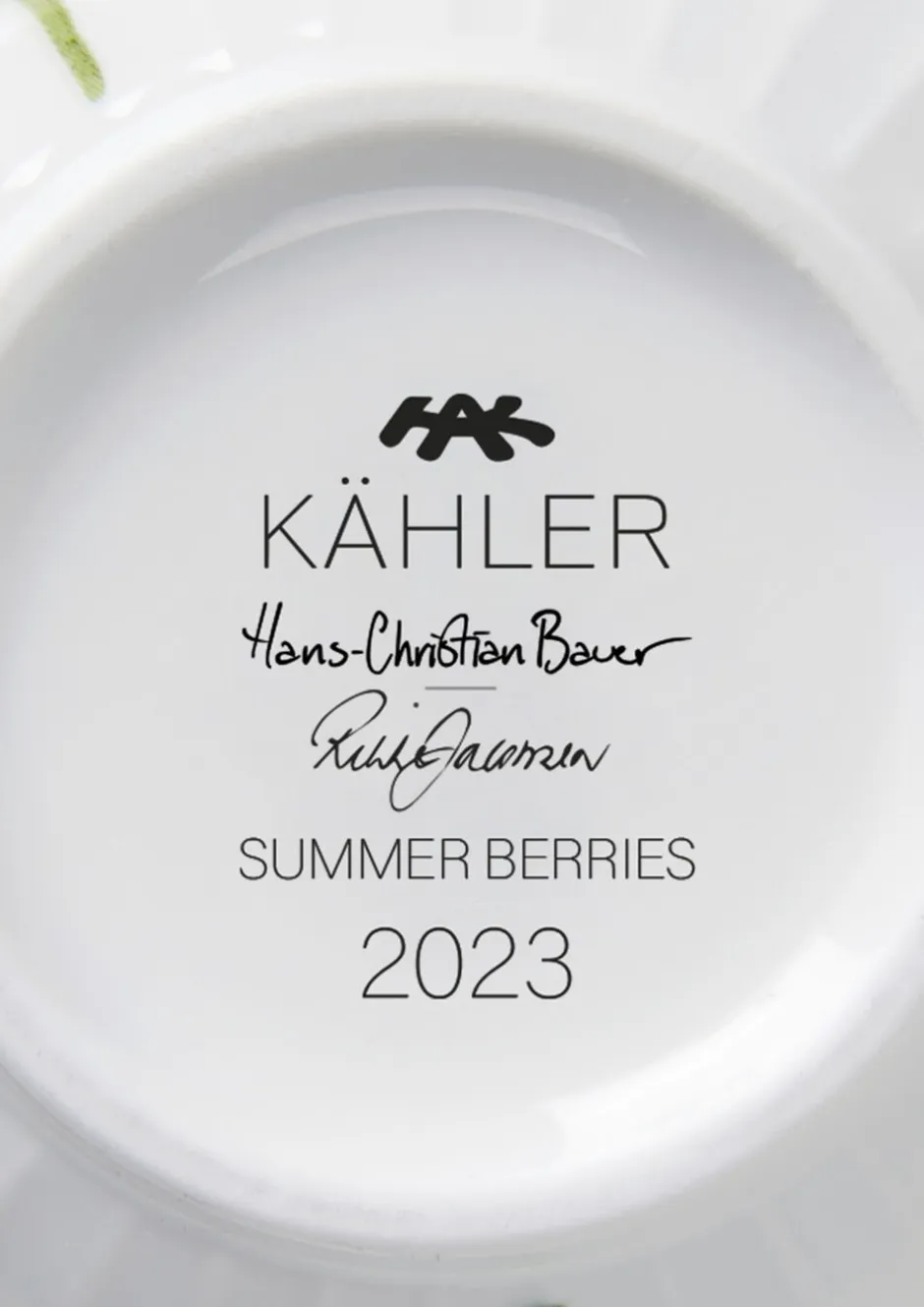 Kähler Kopper & Krus>Hammershøi Summer Krus 33 cl sommerbær