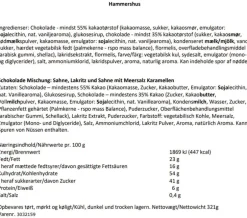 Outlet Hammershus, Chokolade blanding Karameller