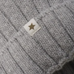 Hat Knit Alpaca Pompom-Huttelihut New