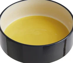 New Dogs Bowl-Large-Yellow, blue Til Boligens Kæledyr