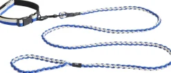 Dogs Leash-Braided-Blue, off-wh-Hay Outlet