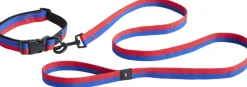 Hay Til Boligens Kæledyr>Dogs Leash-Flat M/L-Red, blue