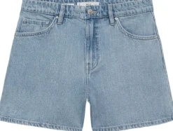 High-waisted straight denim shorts Dame Shorts