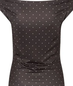 Dame Modström Buksedragter>Himamd print off-shoulder top