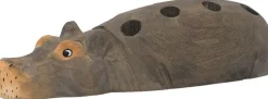 Outlet Hippo Pencil Holder - Hand-carved Kontorartikler
