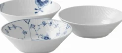 History Mix 17 cm. dyb tallerken 3 stk.-Royal Copenhagen