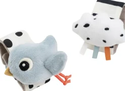 Børn Done by Deer Babylegetøj>Håndledsranglesæt 2 stk. Happy clouds