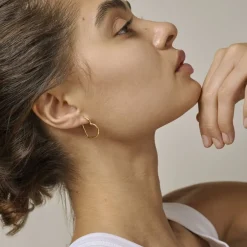 Online Hoops, Organic Heart Medium Dame Smykker|Smykker