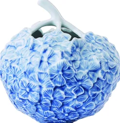 Hortensiavase blå 15cm-Royal Copenhagen Discount