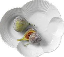 Hvid Elements 19 cm. fad-Royal Copenhagen New