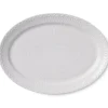 HVID HALVBLONDE OVAL TALLERKEN 28 CM-Royal Copenhagen