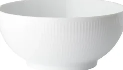 Outlet Hvid Riflet 180 cl. skål Skåle & Fade