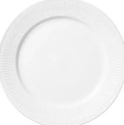 Best Hvid Riflet 19 cm. tallerken Tallerkener