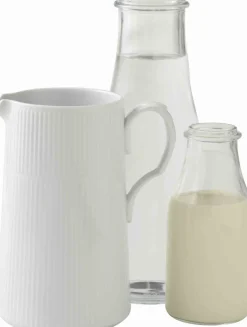 Royal Copenhagen Karafler & Kander>Hvid Riflet 1,6 l. kande