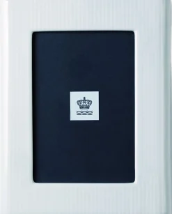 Royal Copenhagen Plakater & Rammer>Hvid Riflet billedramme 21 cm