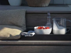 Online Hvid Riflet Halvblonde 15 cm Skål Skåle & Fade